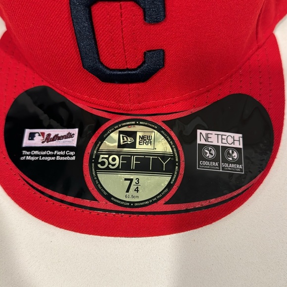NWT Cleveland Baseball MLB Authentic New Era 59fifty Fitted Hat Block C - Picture 2 of 9